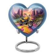 Personalized Bike Cremation Urns - Eminent Blue 10-inch, 200 cu in - Karyliz