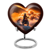 Distinguished Gold Bike Cremation Urn for Ashes - 10-inch, 200 cu in - Karyliz