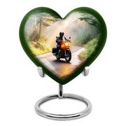 Gold Bike Memorial Cremation Urns for Human Ashes - 10-inch, 200 cu in - Karyliz