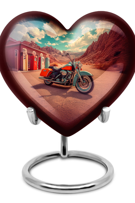 Harmonious Bike Cremation Urns for Human Ashes - Teal 10-inch - Karyliz
