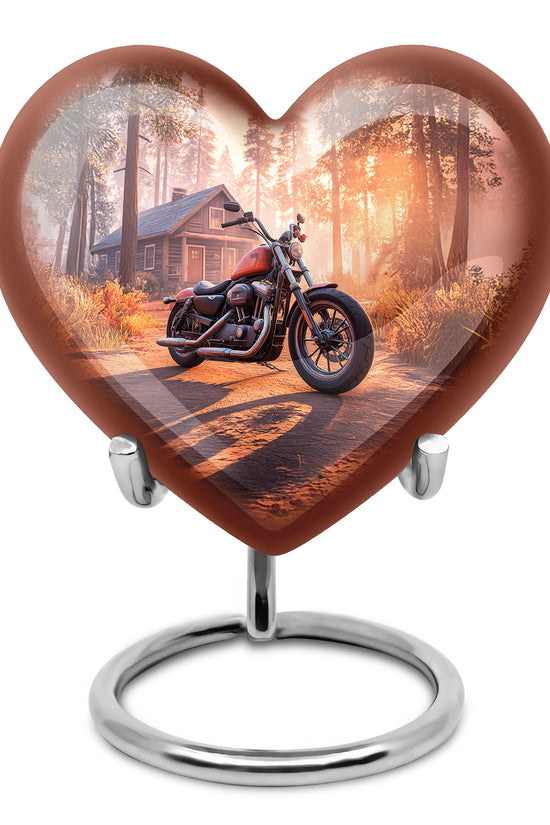 Regal Bike Memorial Cremation Urns - Red 10-inch, 200 cu in - Karyliz