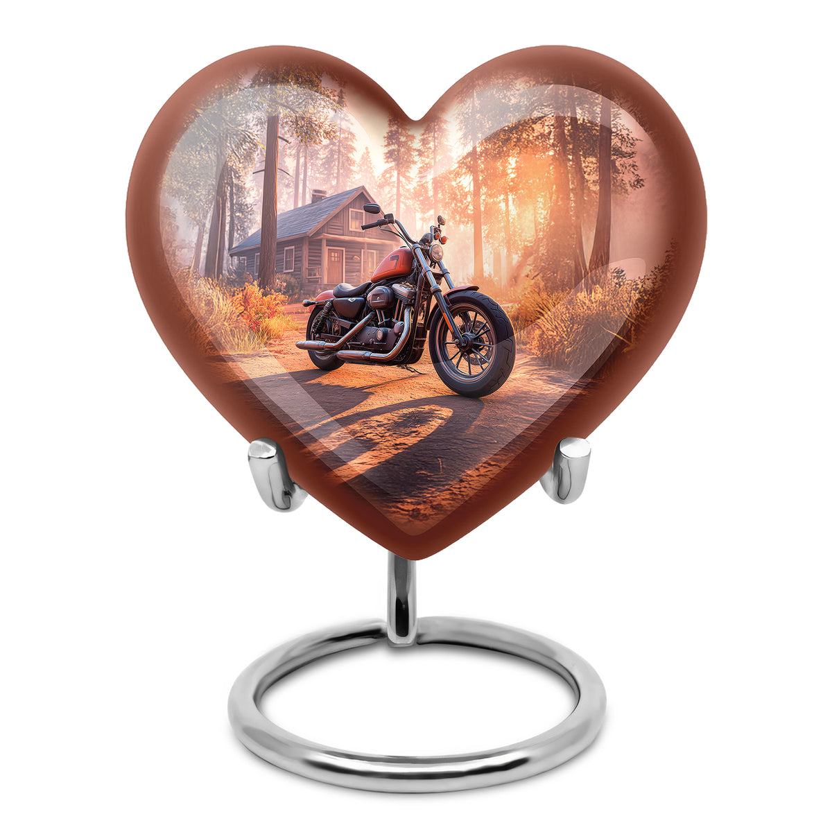 Regal Bike Memorial Cremation Urns - Red 10-inch, 200 cu in - Karyliz