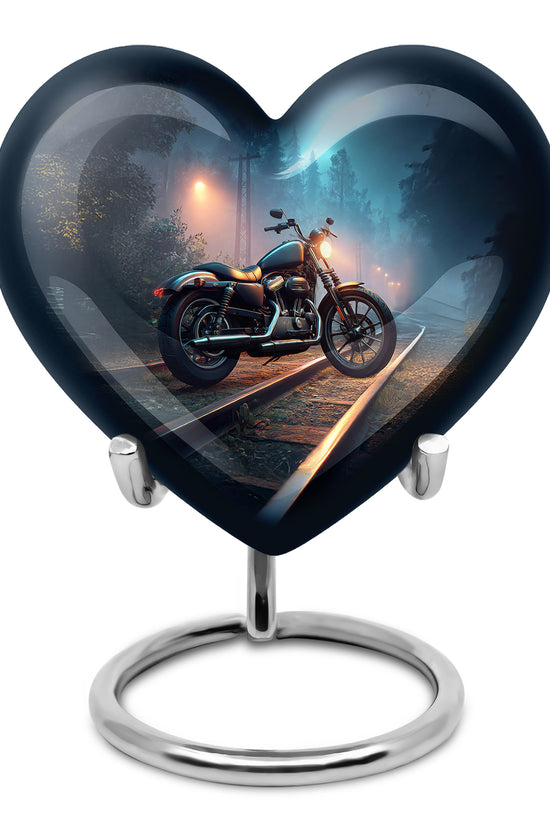 Blue Bike Cremation Urns - Imperial Reflection 10-inch, 200 cu in - Karyliz