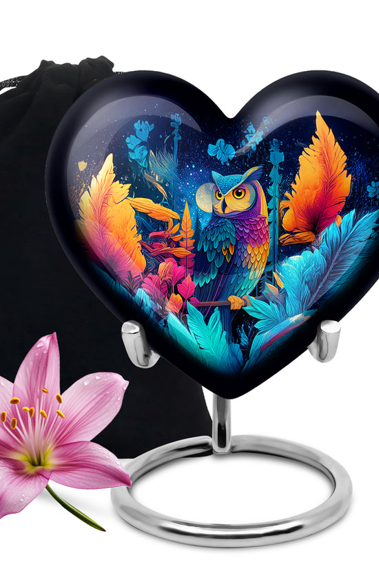 Artistic Night Owl Urn - Cremation Urn For Human Ashes
