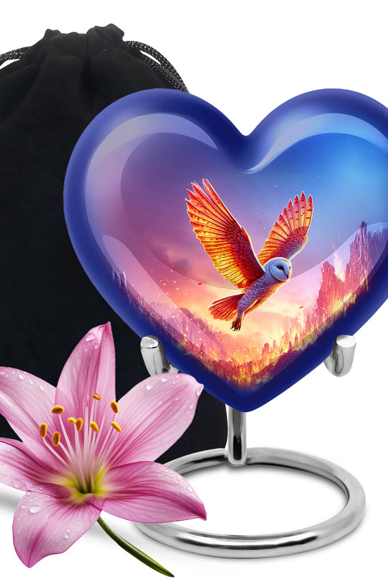 Flying Owl Cremation Urn - Cremation Urn For Human Ashes