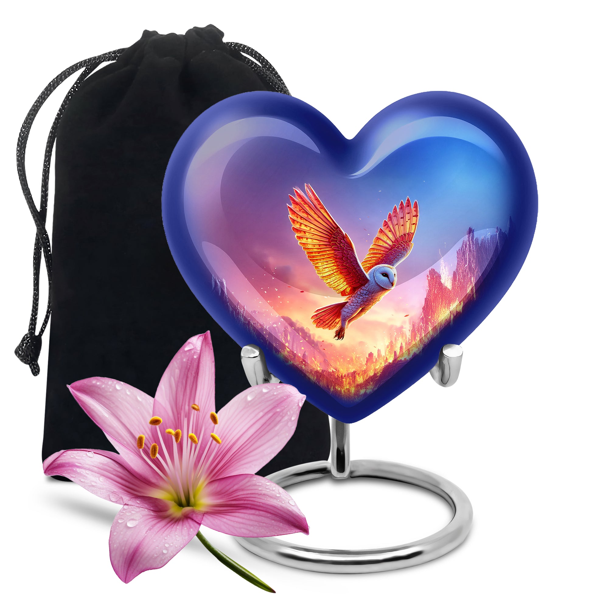 Flying Owl Cremation Urn - Cremation Urn For Human Ashes