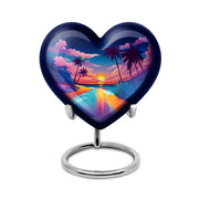 Remarkable Beach Memorial Cremation Urns - Blue 10-inch, 200 cu in - Yatskia