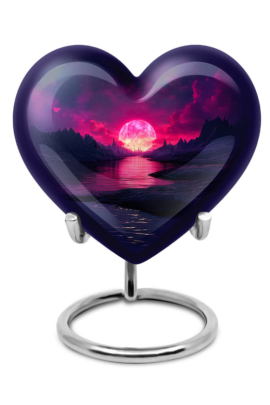 Blue Venerable Beach Cremation Urns for Human Ashes - 10-inch, 200 cu in - Yatskia