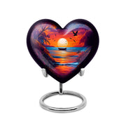 Regal Beach Memorial Cremation Urns - Blue 10-inch, 200 cu in - Yatskia