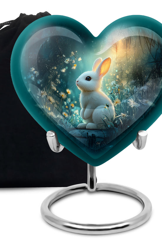 Cute Rabbit Memorial Urn - Bunny Cremation Urn For Human Ashes