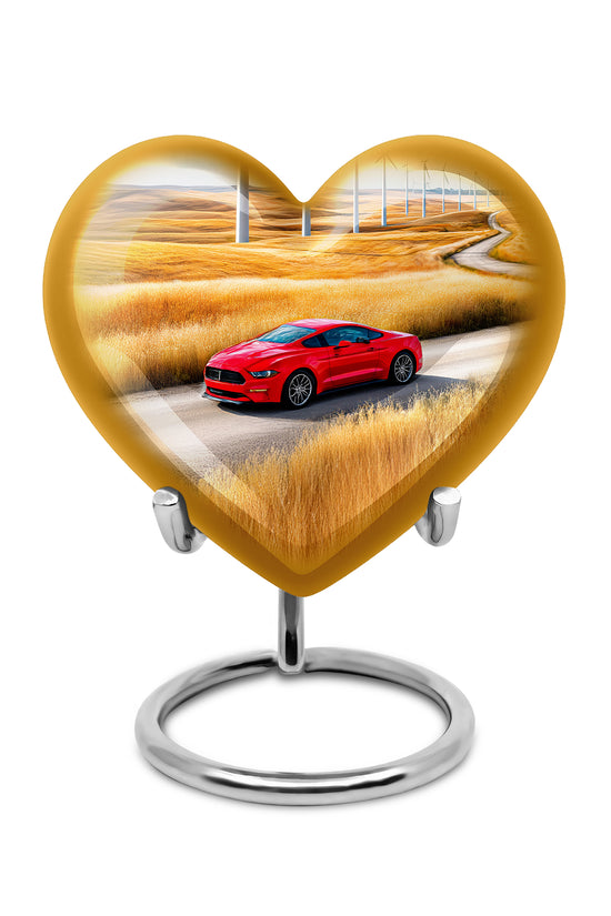 Remarkable Car Memorial Cremation Urns - Blue 10-inch, 200 cu in - Karyliz