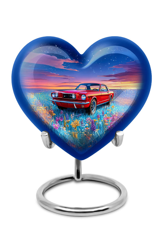 Remarkable Car Memorial Cremation Urns - Blue 10-inch, 200 cu in - Karyliz