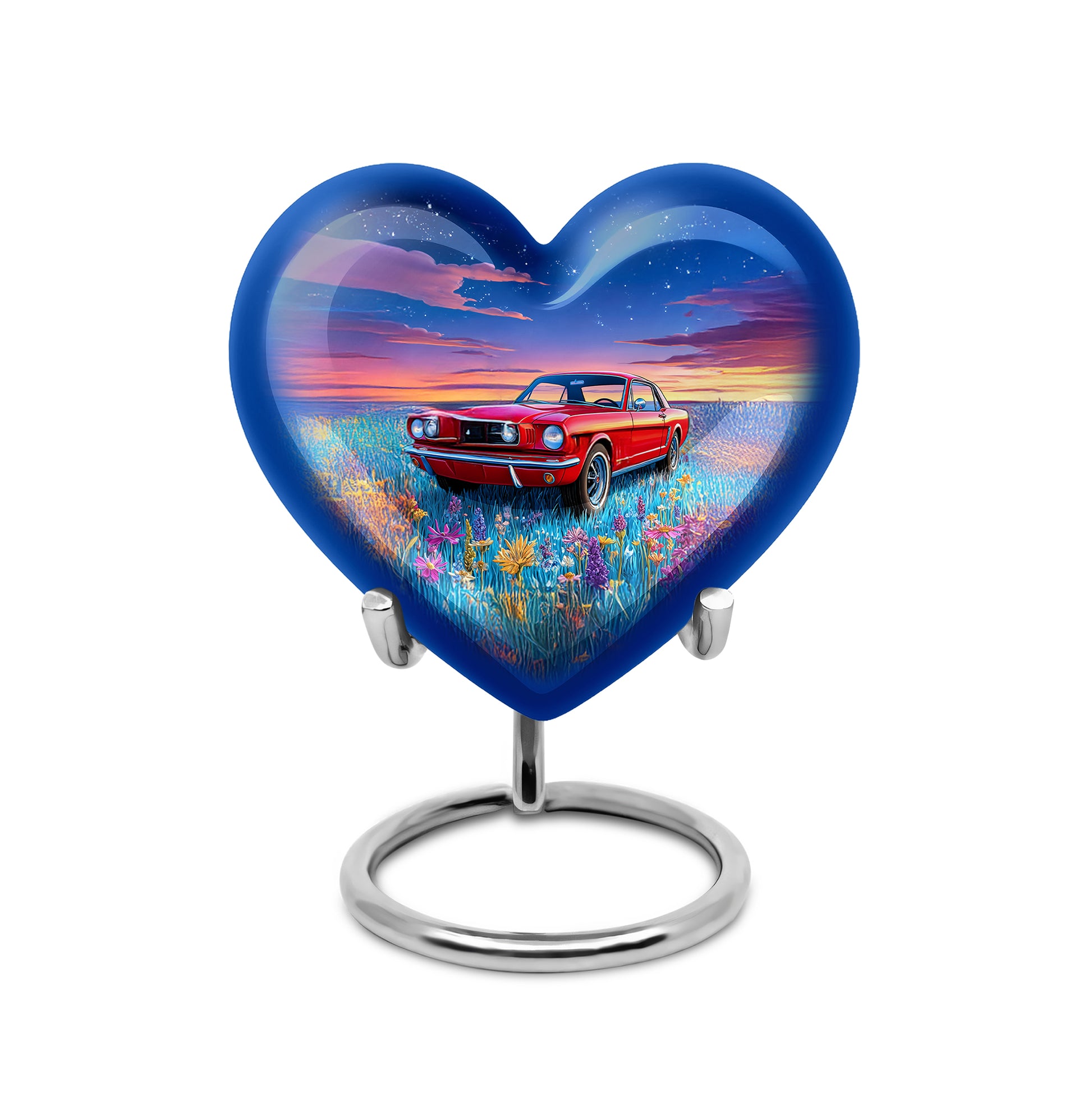 Remarkable Car Memorial Cremation Urns - Blue 10-inch, 200 cu in - Karyliz