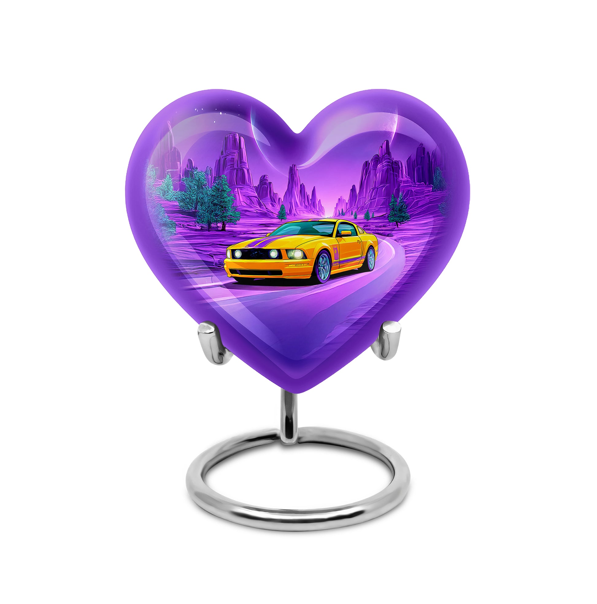 Timeless Blue Car Cremation Urn for Ashes - 10-inch, 200 cu in - Karyliz