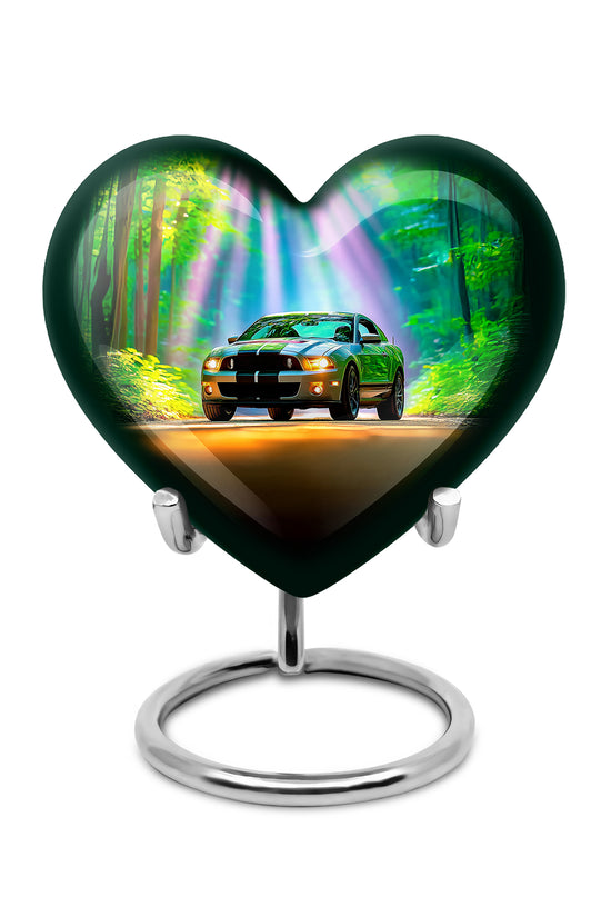 Teal Car Cremation Urns - Opulent Haven 10-inch, 200 cu in - Karyliz