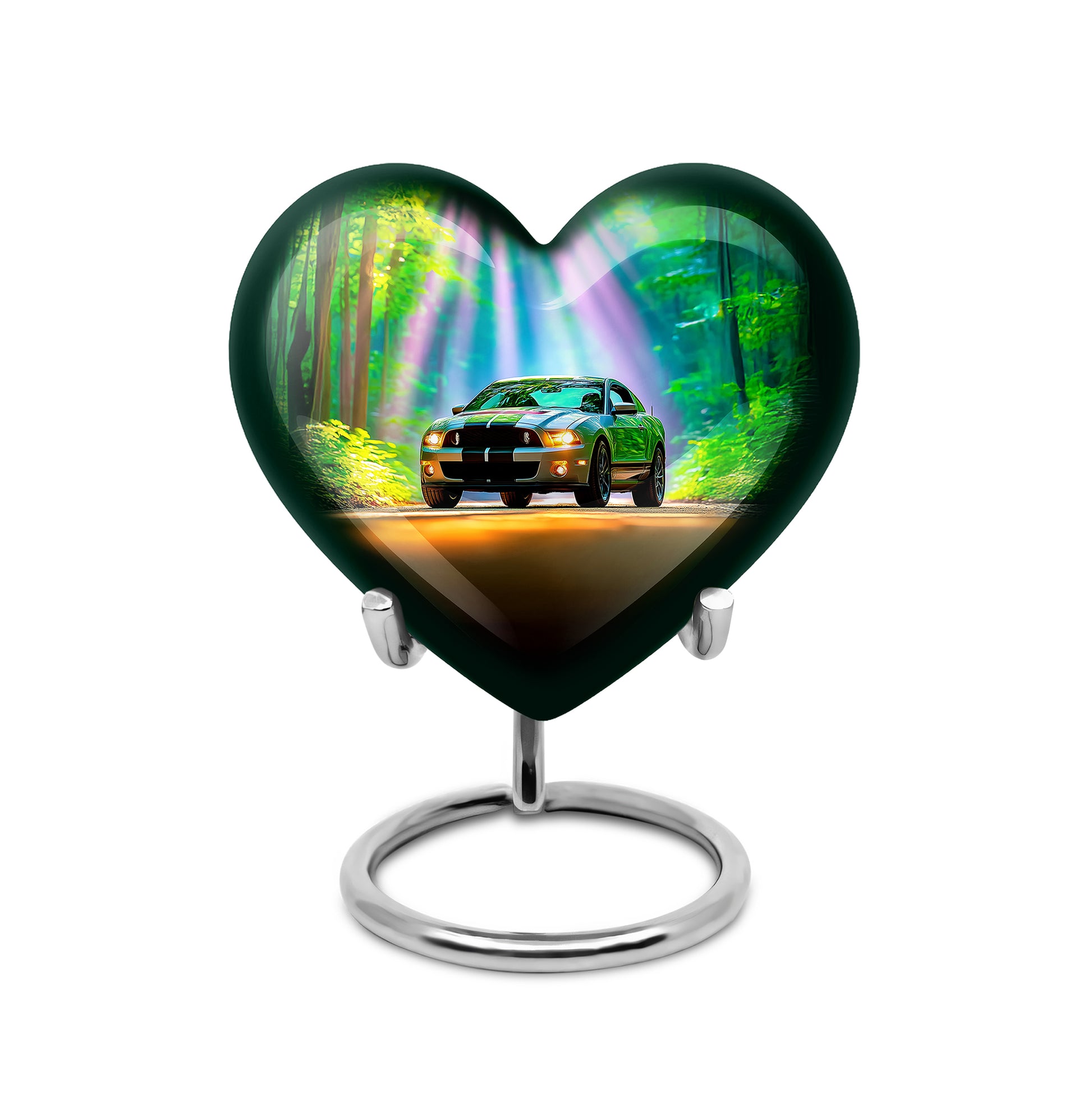 Teal Car Cremation Urns - Opulent Haven 10-inch, 200 cu in - Karyliz
