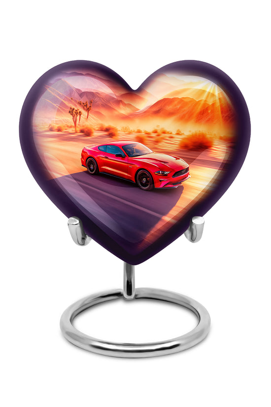 Pink Car Cremation Urns - Imperial Sentinel 10-inch, 200 cu in - Karyliz