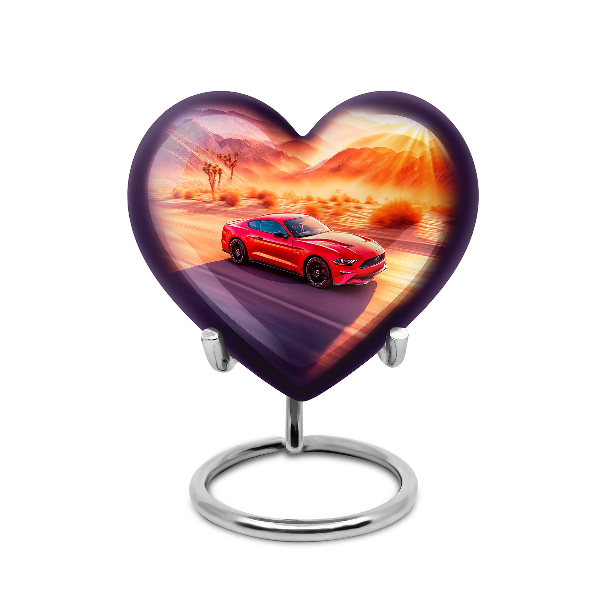 Pink Car Cremation Urns - Imperial Sentinel 10-inch, 200 cu in - Karyliz