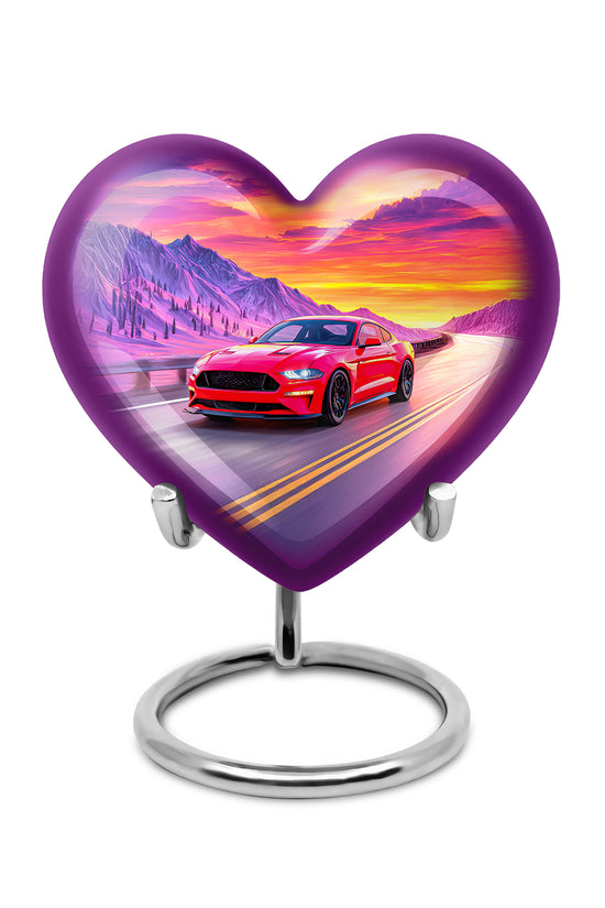 Blue Car Beacon Cremation Urns for Human Ashes - 10-inch, 200 cu in - Karyliz