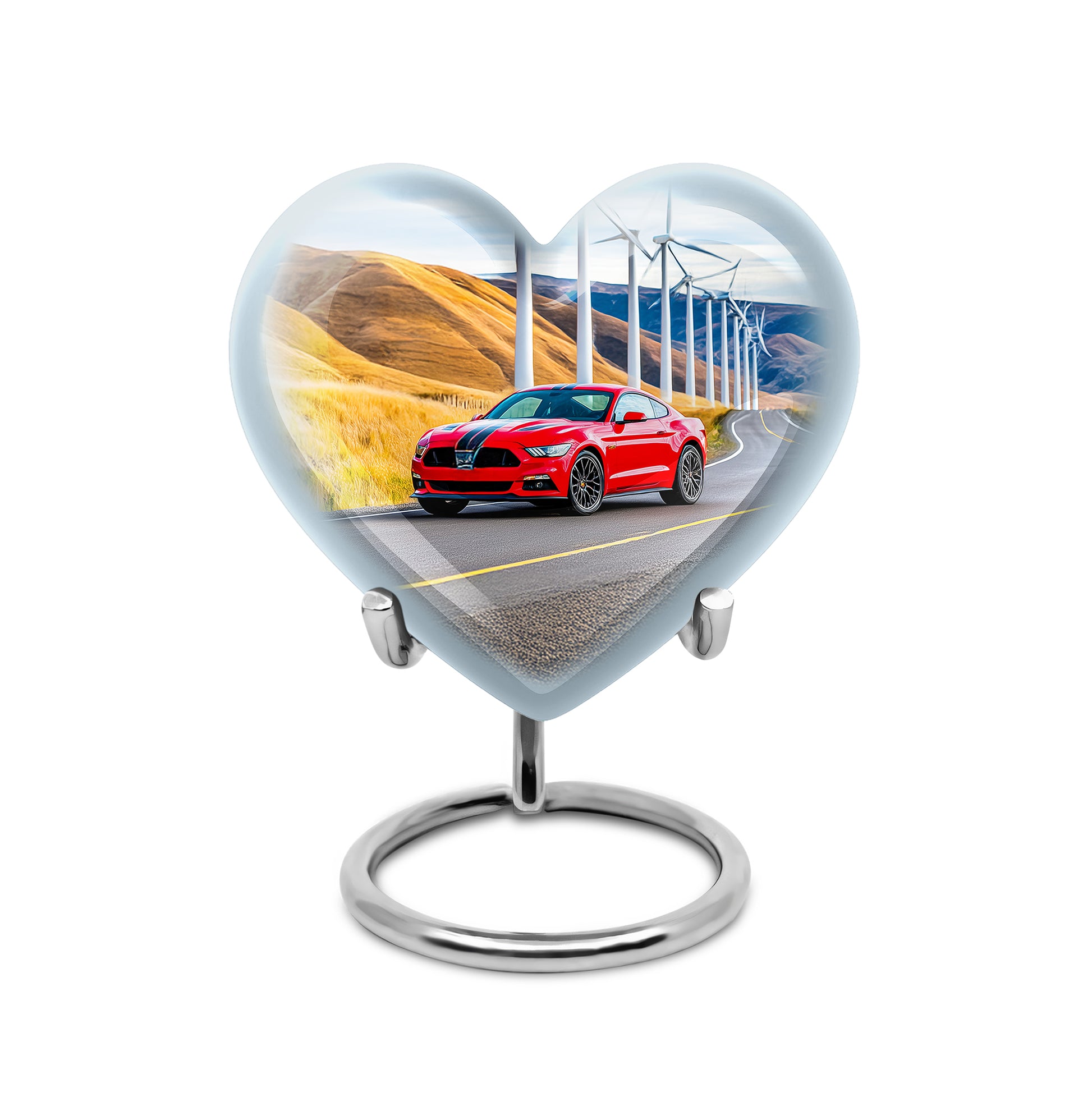 Blessed Car Cremation Urns for Human Ashes - Blue 10-inch - Karyliz