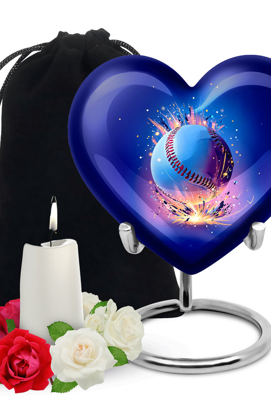 Baseball Energy Tribute Urn - Cremation Urn For Human Ashes Adult