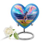 Personalized Baseball Cremation Urns - Eminent Blue 10-inch, 200 cu in - Yatskia