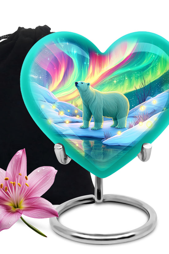 Polar Bear Memorial Urn - Cremation Urn For Adults Ashes