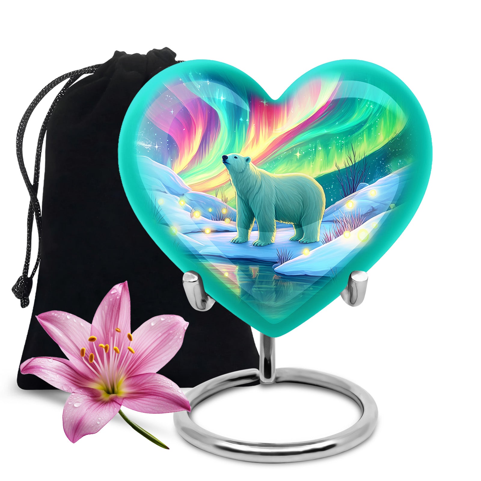 Polar Bear Memorial Urn - Cremation Urn For Adults Ashes