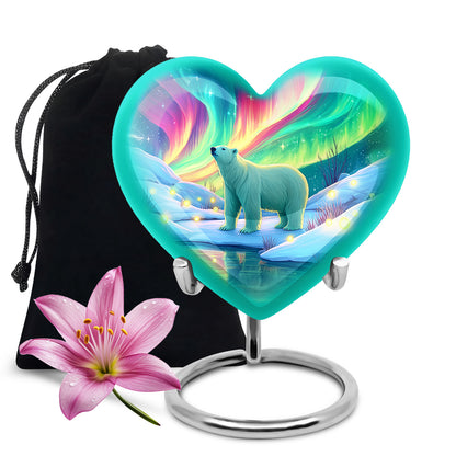 Polar Bear Memorial Urn - Cremation Urn For Adults Ashes