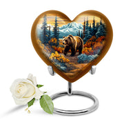 Personalized Gold Bear Cremation Urns for Ashes - Captivating 10-inch - Yatskia
