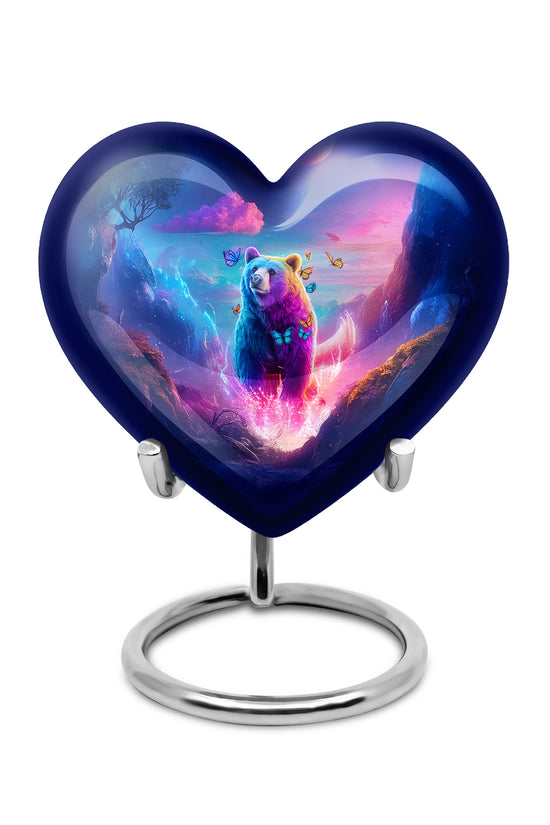Blue Bear Cremation Urns - Honored Tribute 10-inch, 200 cu in - Yatskia