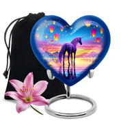 Sunset Unicorn Funeral Urn - Lantern Memorial Urn For Mother & Father