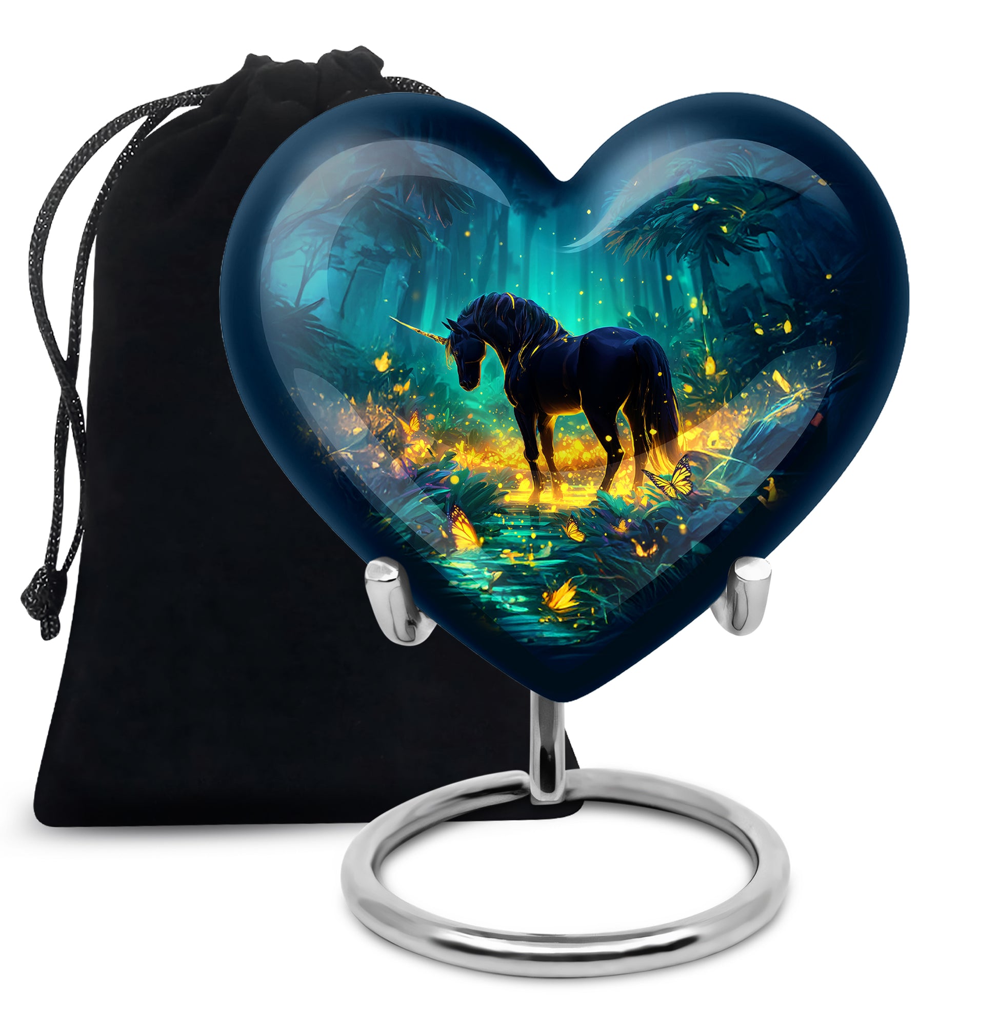 Unicorn Forest Cremation Urn - Decorative Urn For Human Ashes