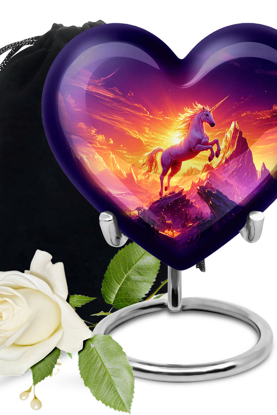 Mystical Unicorn Cremation Urn - Beautiful Memorial Urn For Ashes