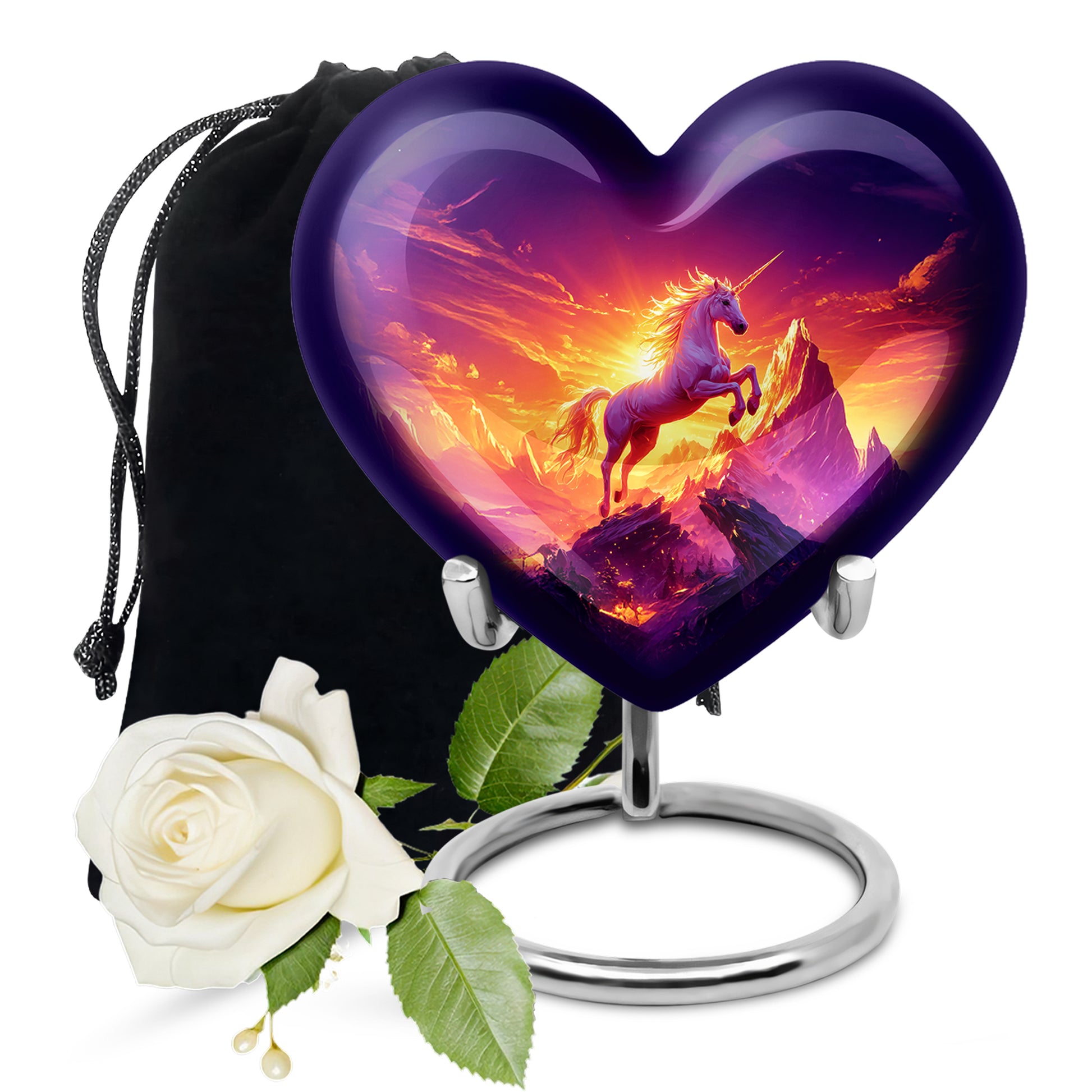 Mystical Unicorn Cremation Urn - Beautiful Memorial Urn For Ashes