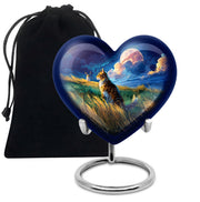 Cat Memorial Urn - Artistic Nature Funeral Urn For Pet Ashes