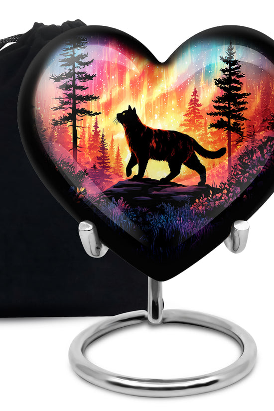 Cat Memroial Urn - Artistic Forest Cremation Urn For Pet Ashes