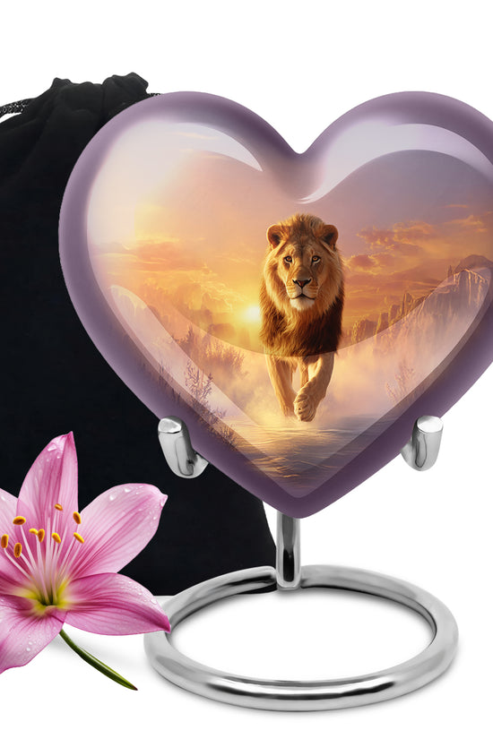 King Lion Cremation Urn - Decorative Urns for Human Ashes