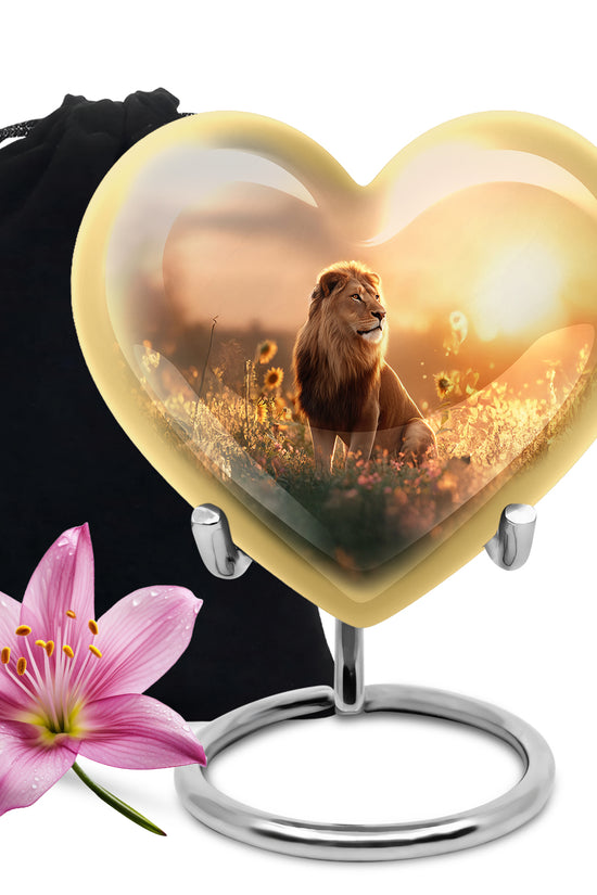 Resting Lion Cremation Urn - Urns For Human Ashes For Adults