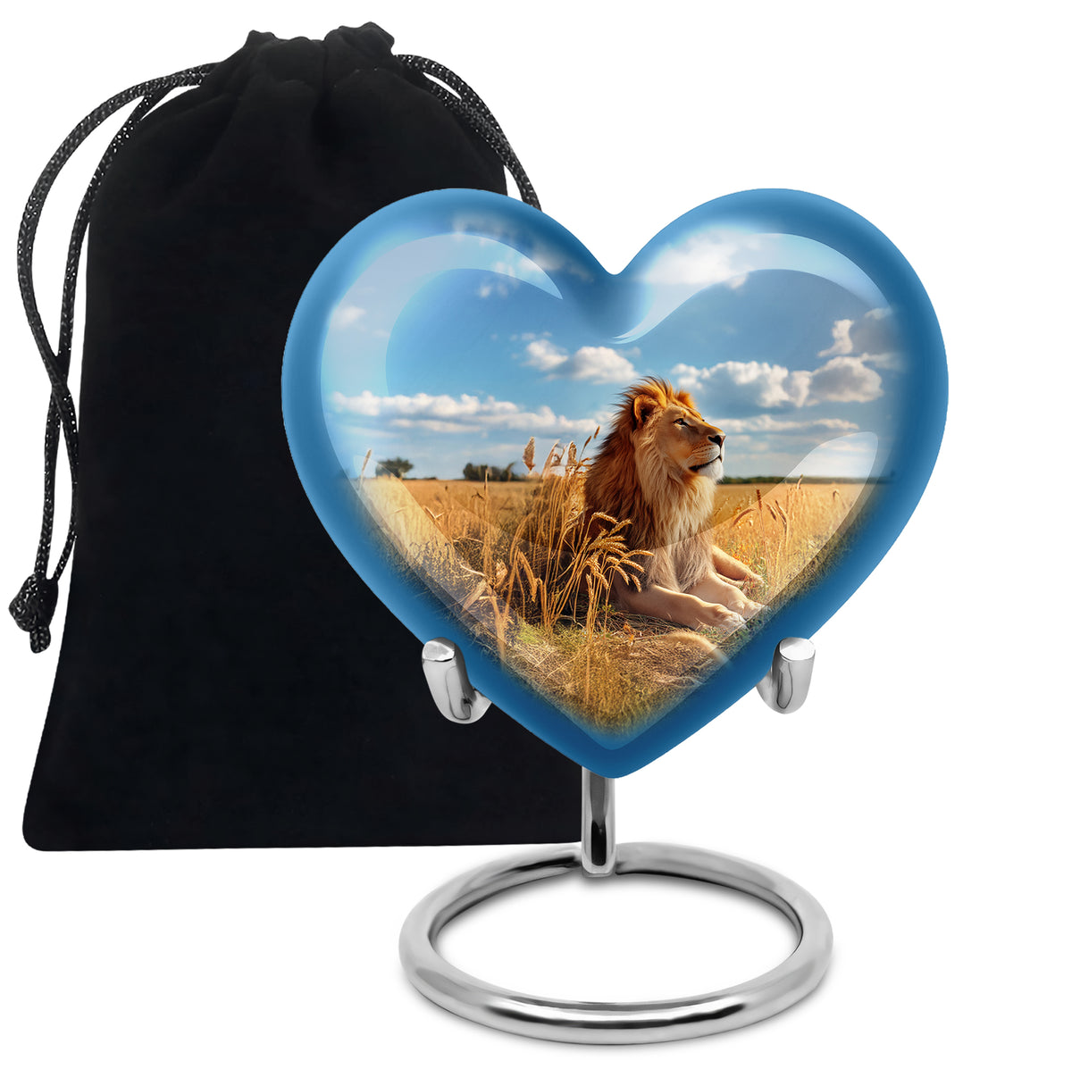 Unique Lion Memorial Urn - Nature Theme Funeral Urn For Ashes