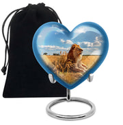 Unique Lion Memorial Urn - Nature Theme Funeral Urn For Ashes