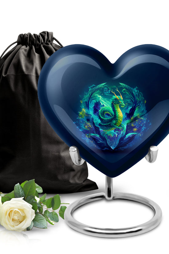Thunder Dragon Funeral Urn - Fantasy Cremation Memorial Urn For Burial