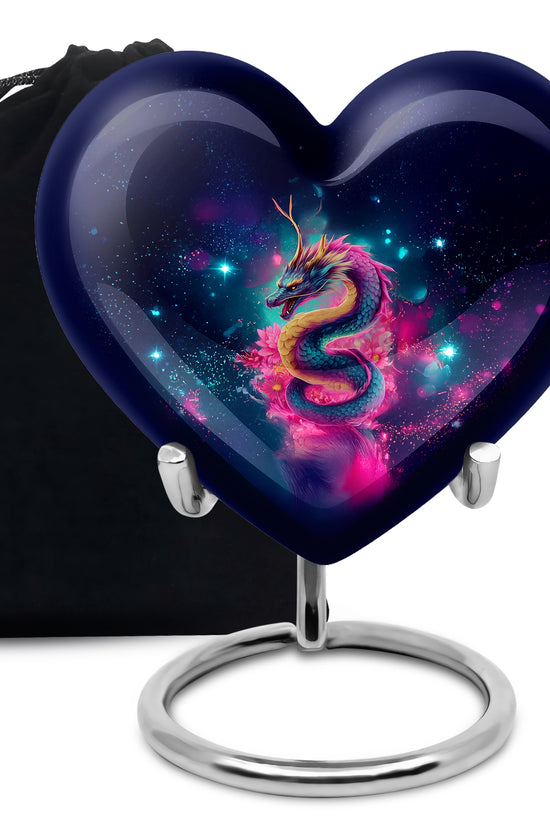 Japanese Dragon Funeral Urn - Unique Burial Urn For Human Ashes