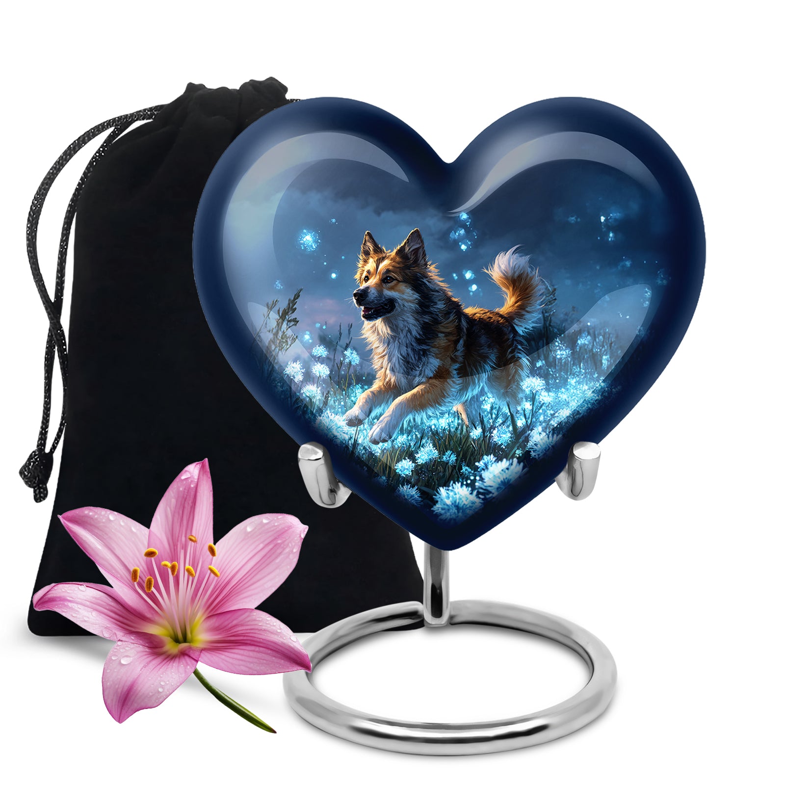 Dog Cremation Urn - Night Sky Pet Memorial Urn For Pet Ashes
