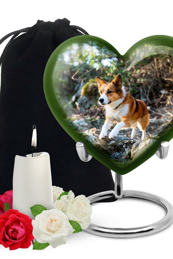 Forest Memorial Urn For Pet Dog - Dog Cremation Urn For Ashes Burial