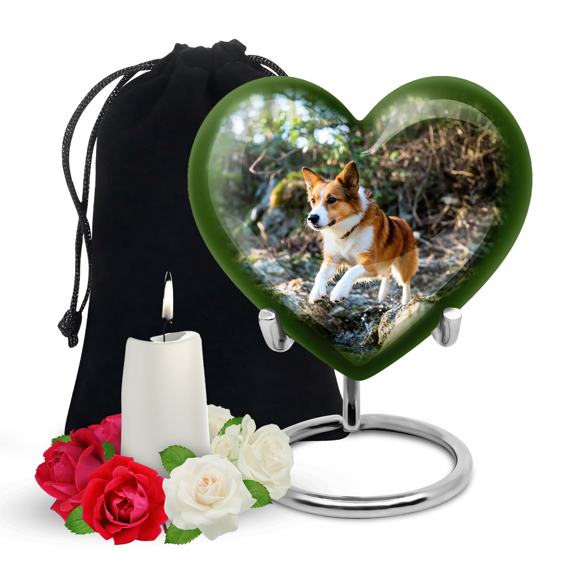 Forest Memorial Urn For Pet Dog - Dog Cremation Urn For Ashes Burial