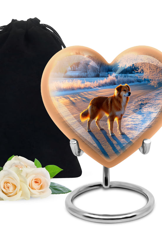 Beautiful Dog Burial Urn - Beach Scenic Urns For Pet Dog Ashes