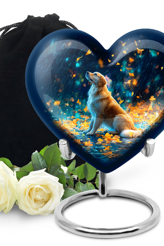 Blue Dog Urns For Ashes - Beautiful Memorial Tribute Urns For Ashes