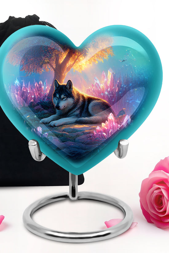 Husky Pet Memorial Urn - Beautiful Pet Cremation Urn For Ashes