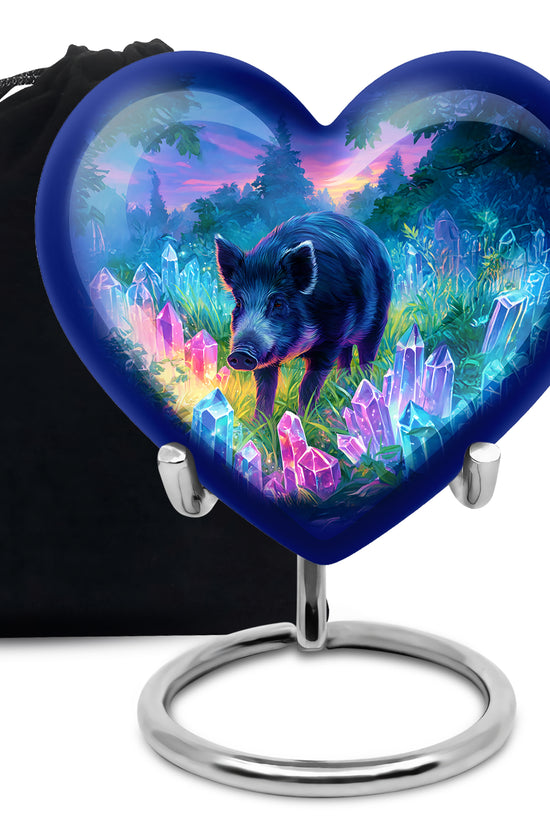 Pig Nature Cremation Urns - Crystal Forest Funeral Urns For Male & Female